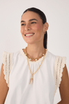 Blusa Bata Com Crochet