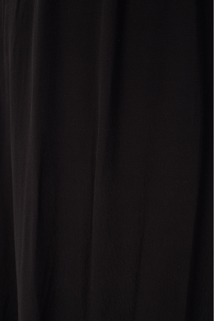 Vestido Longo Crepe Detalhe Concha