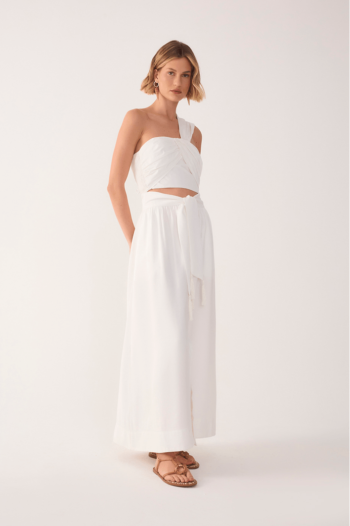 Saia Cropped Cós Amarração