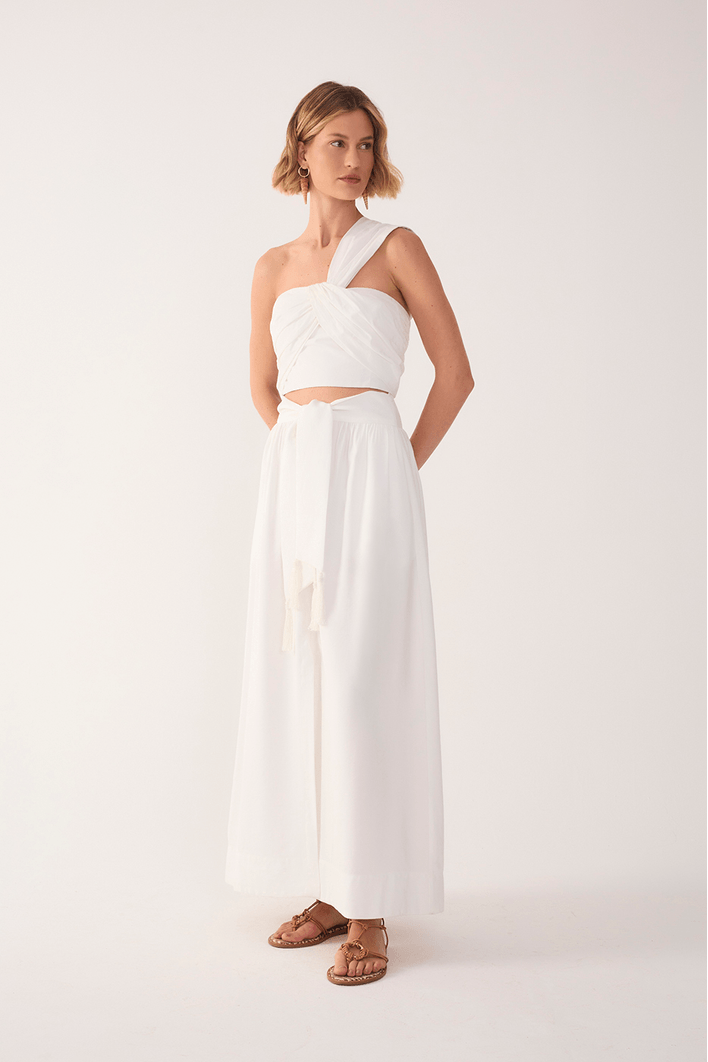 Saia Cropped Cós Amarração