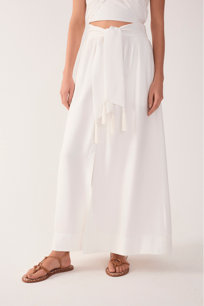 Saia Cropped Cós Amarração