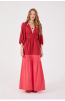 Vestido Cropped Algodão Drapeado