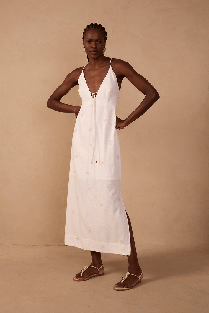 Vestido Bordado Conchinha