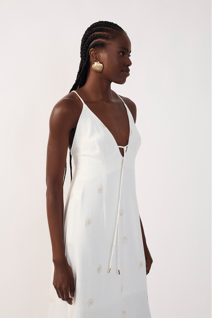 Vestido Bordado Conchinha