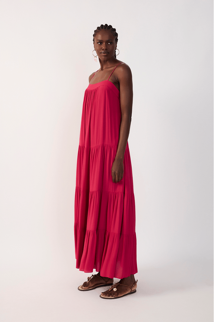 Vestido Longo Pala Crepe Marias