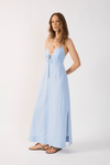 Vestido Cropped Linho Amarração