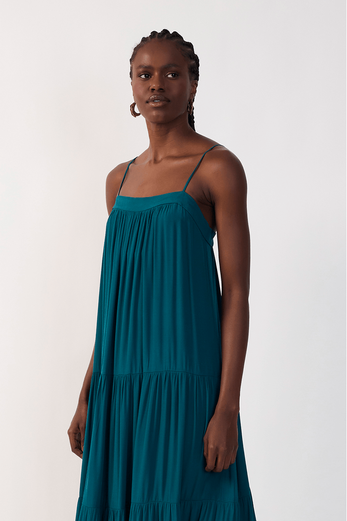 Vestido Longo Pala Crepe Marias