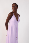 Vestido Cropped Linho Amarração