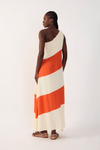 Vestido Longo Crepe Recortes
