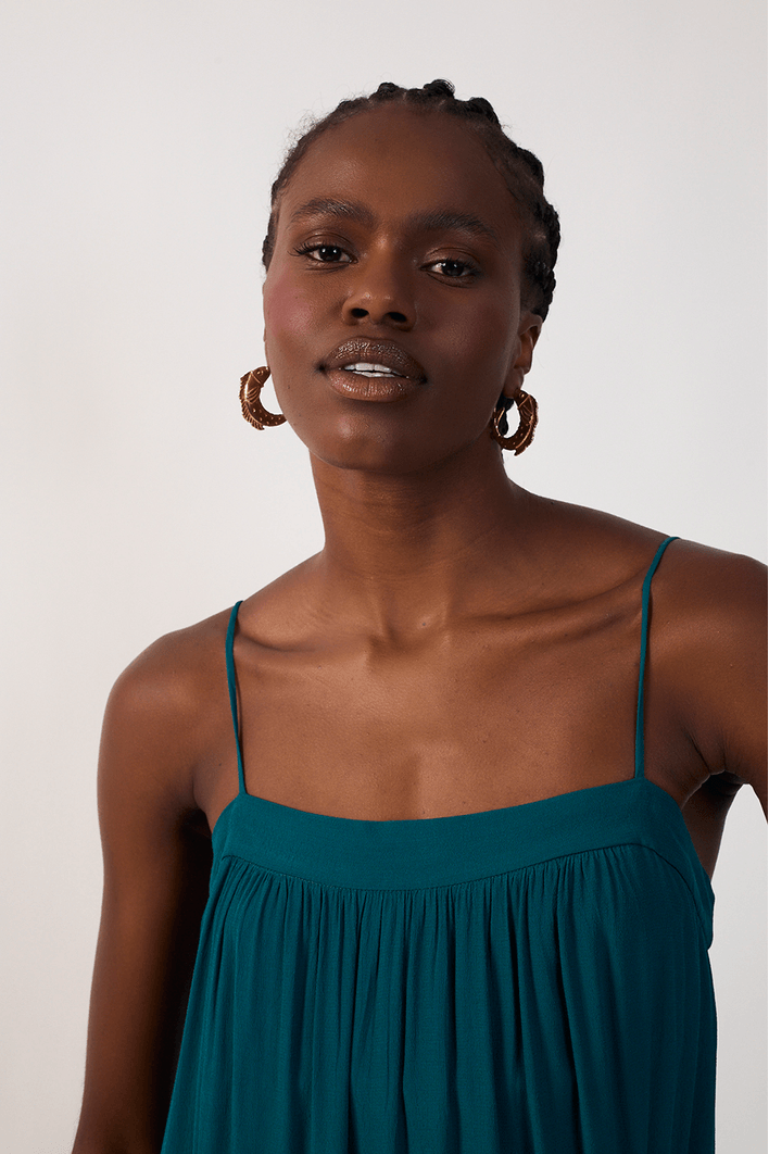 Vestido Longo Pala Crepe Marias