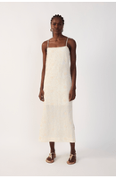 Vestido Cropped Bordado Cadarço