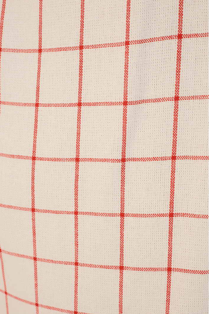 Vestido Curto Linho Xadrez