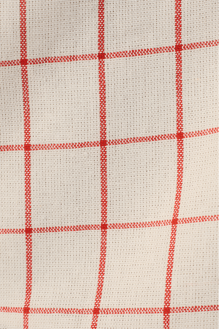 Blusa Linho Quadradinha Xadrez