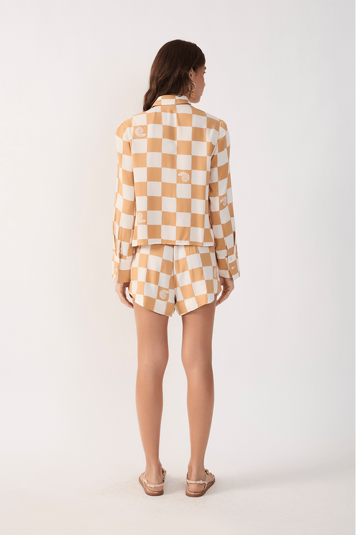 Short Boxer Estampa Jogo de Conchas