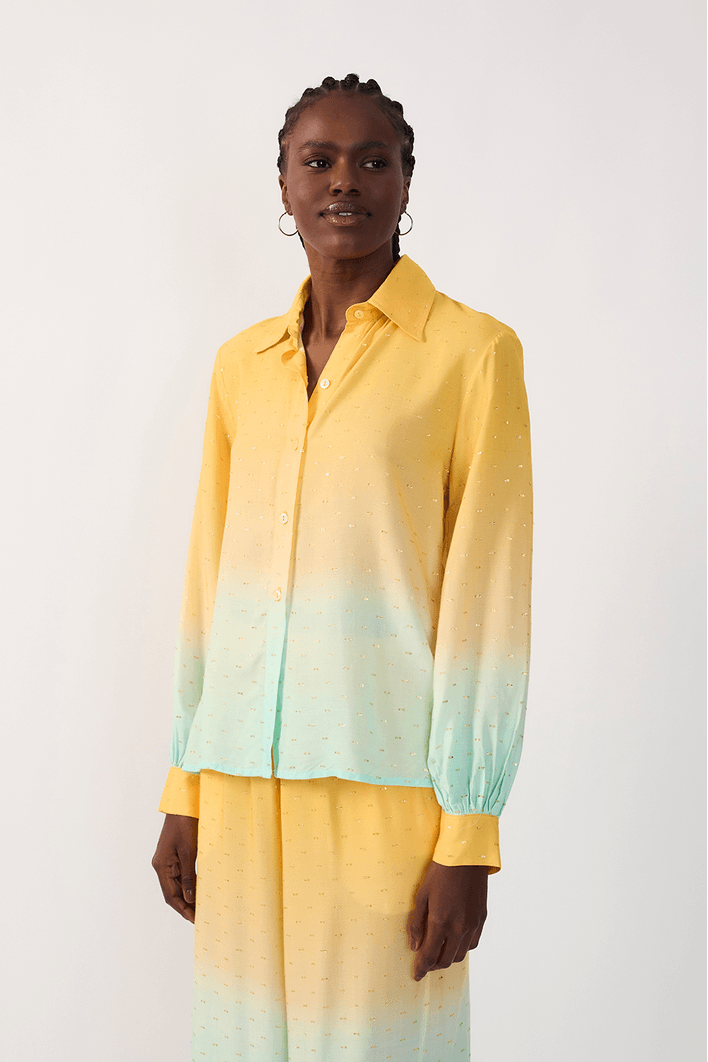 Camisão Lurex Estampa Nascente