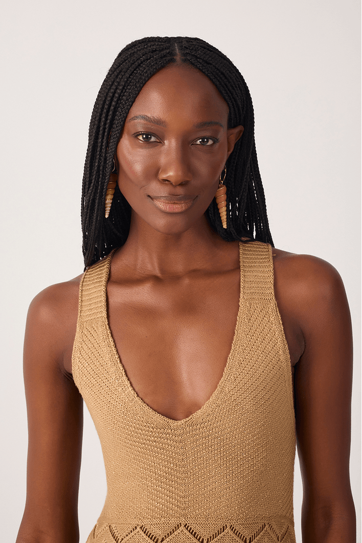Vestido Tricot Lurex