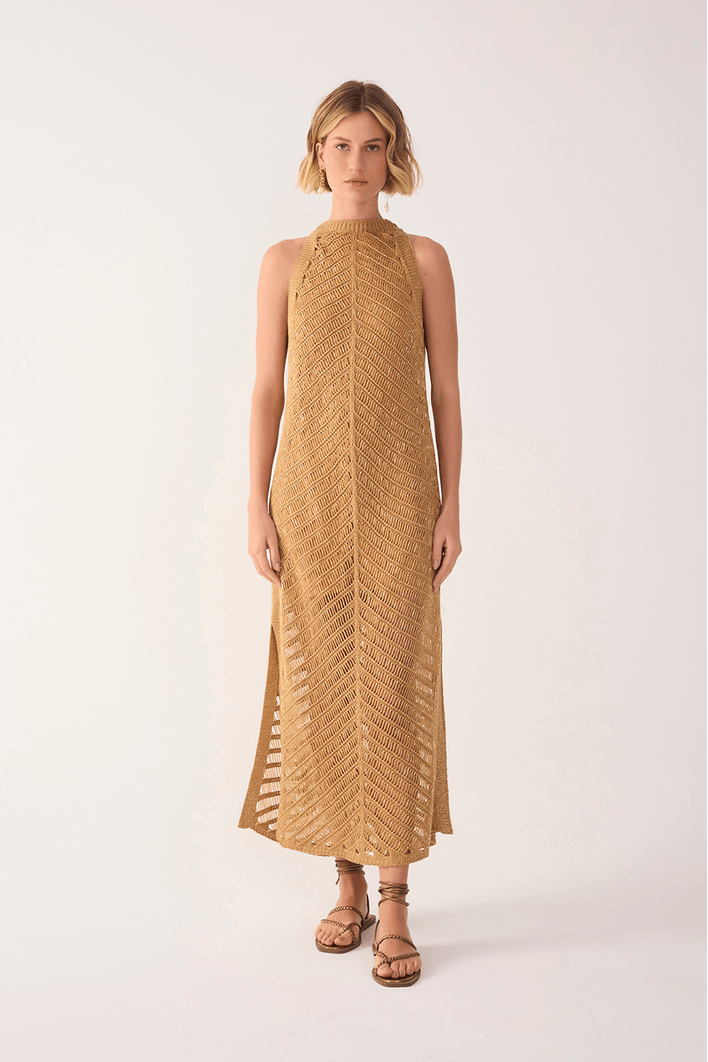 Vestido Tricot Resort Lurex