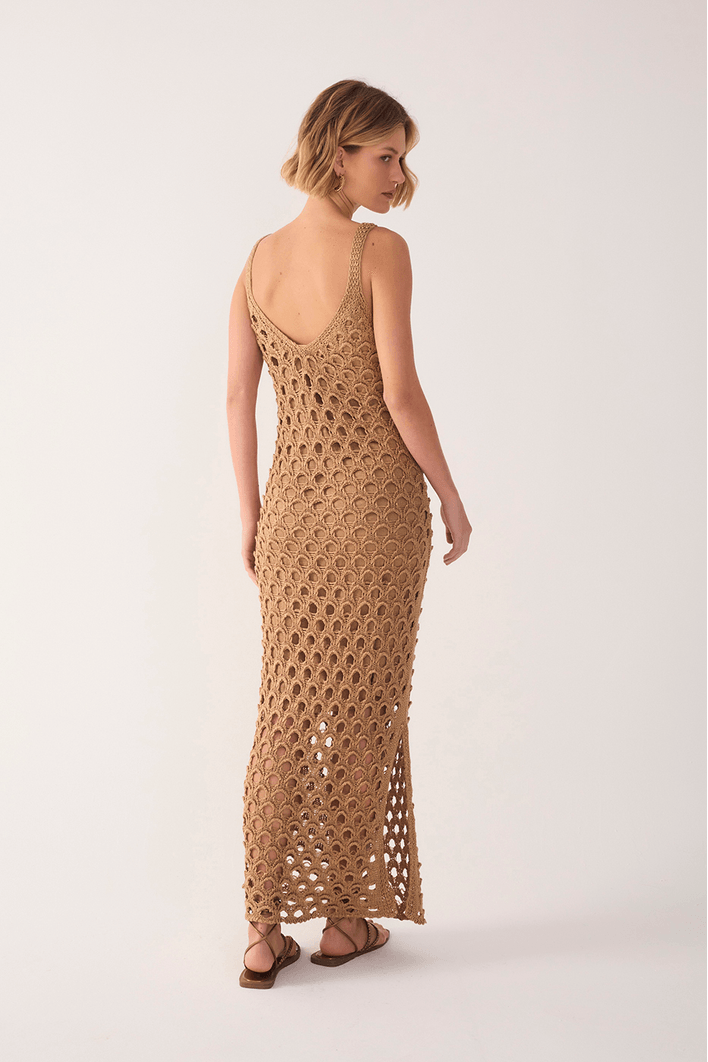 Vestido Tricot Veraneio Lurex