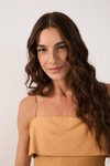 Vestido Curto Estampa Risca de Giz