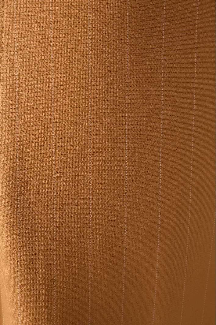 Vestido Curto Estampa Risca de Giz