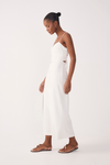 Vestido Midi Linho Fenda