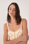 Vestido Midi Listras Com Cinto