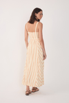 Vestido Midi Listras Com Cinto