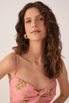 Vestido Cropped Estampa Oásis Mix