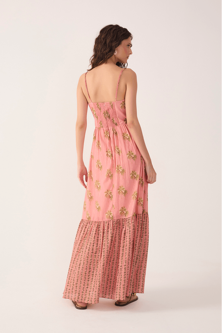 Vestido Cropped Estampa Oásis Mix