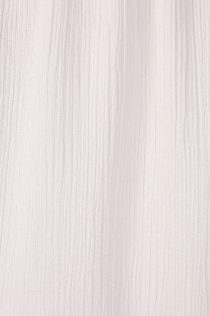 Vestido Cropped Cetim Plissado