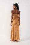 Vestido Sem Alça Franzido Jersey