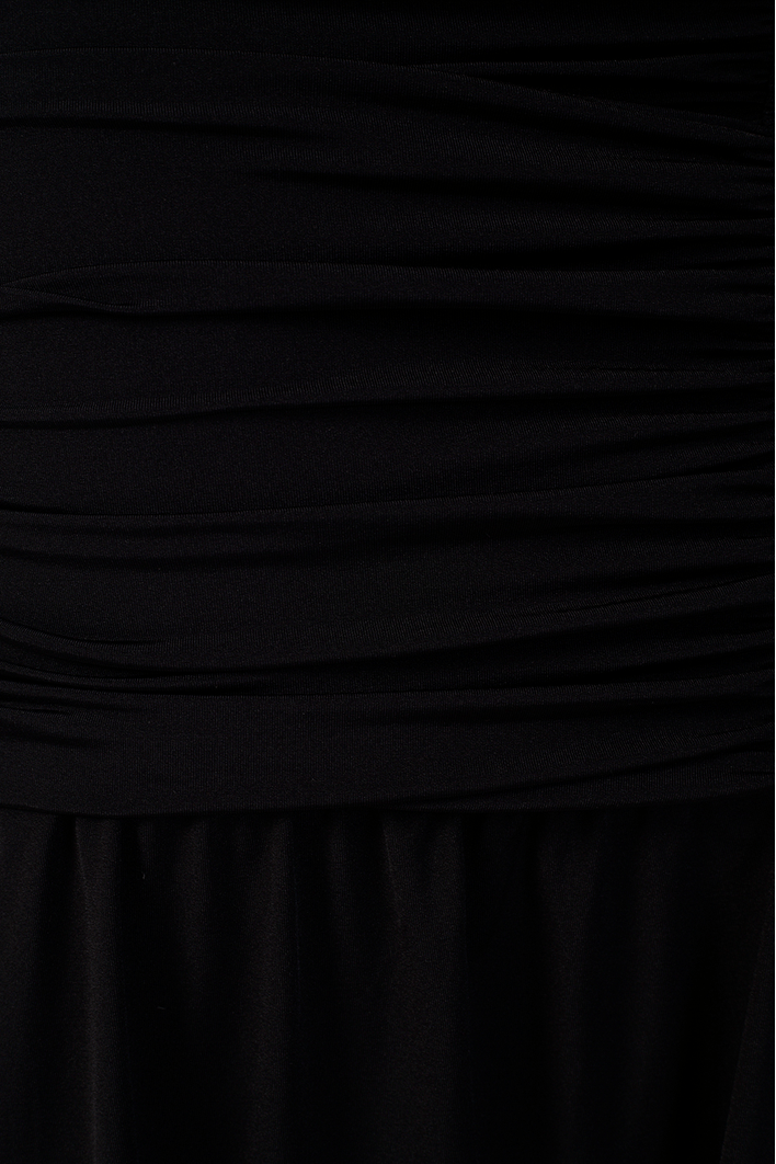 Vestido Sem Alça Franzido Jersey