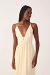 Vestido Crepe Metal  Decote