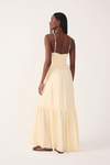 Vestido Crepe Metal  Decote