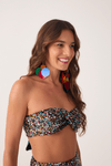 Conjunto Top E Hotpant  Paetê Color