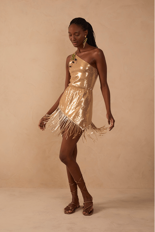 Saia Paete Com Franja