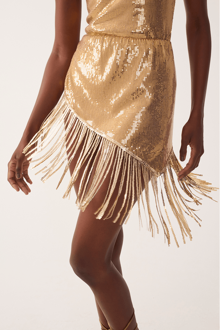 Saia Paete Com Franja