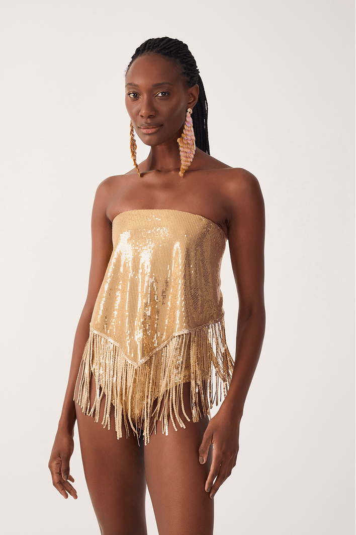 Saia Paete Com Franja