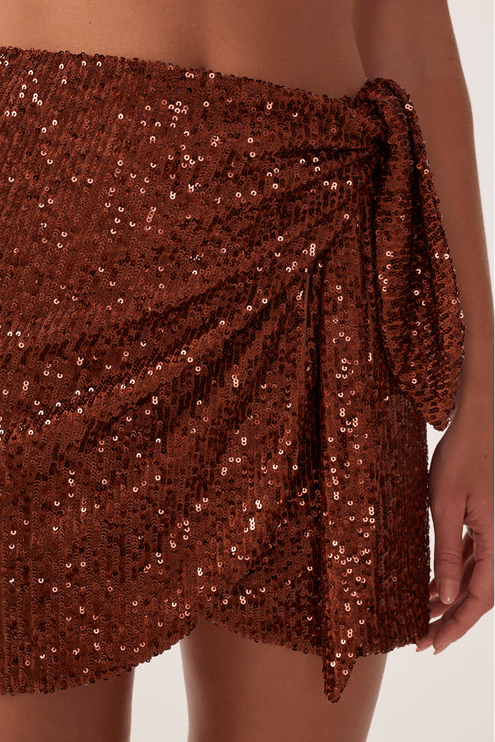 Saia Paetê Amarração