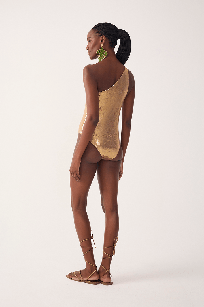 Body Paetê Com Cobra