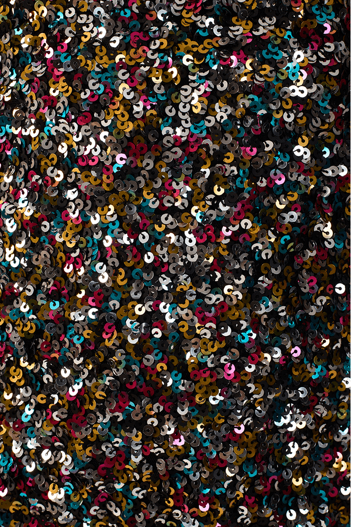 Vestido Curto Paete Color