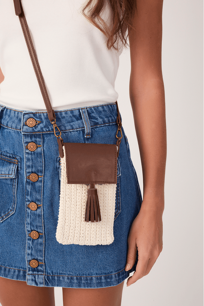 Bolsa Porta Celular Crochê
