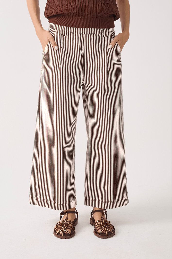 Calça Sarja Listras Terra