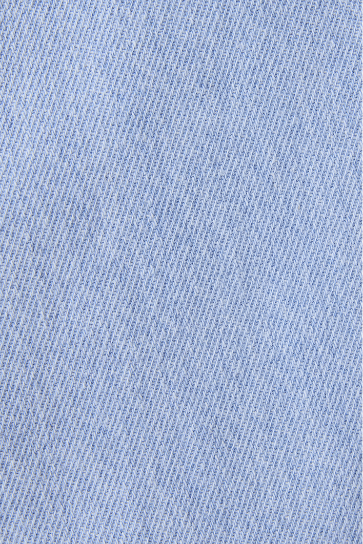 Calça Jeans Reta Detalhe Prega