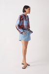 Short Jeans Detalhe Prega