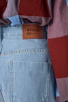 Short Jeans Detalhe Prega