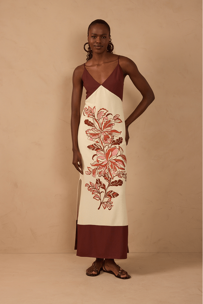 Vestido Cropped Linho Est Flor da Manhã