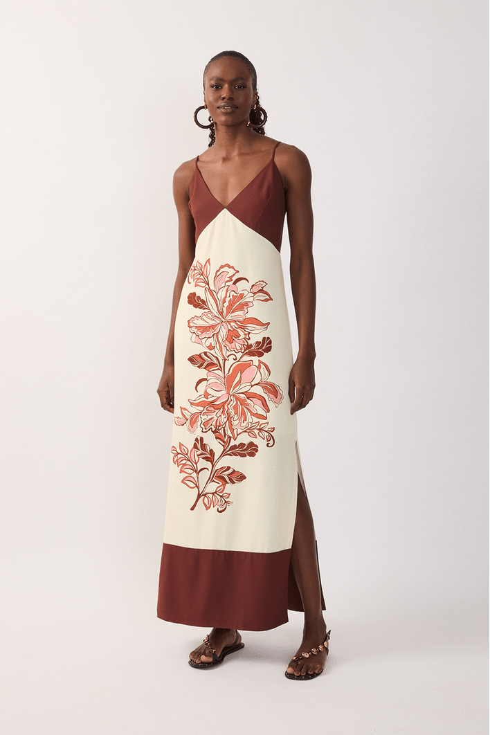 Vestido Cropped Linho Est Flor da Manhã