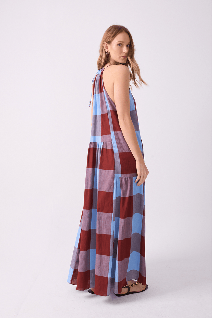 Vestido Cropped Xadrez Marias Deslocadas