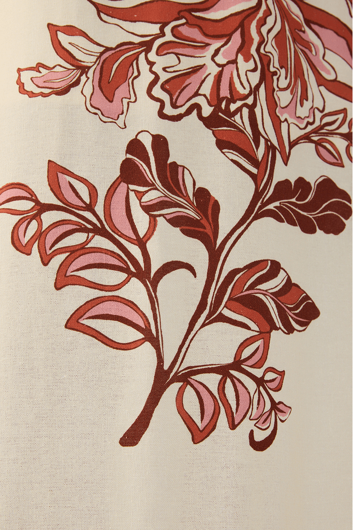 Vestido Cropped Linho Est Flor da Manhã